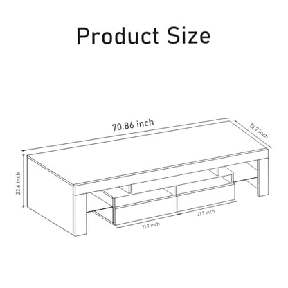 70IN LED TV Stand for 65/75/85 inch TV, view 4