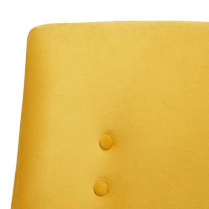 SAFAVIEH Home Collection Amina Mid-Century Modern Gold Velvet Accent Chair