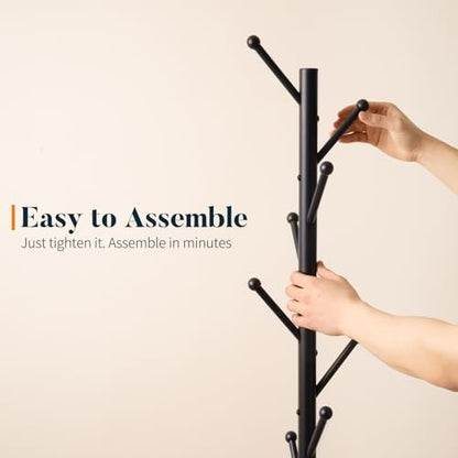 Coat Rack Freestanding with Natural Marble Base, view 7