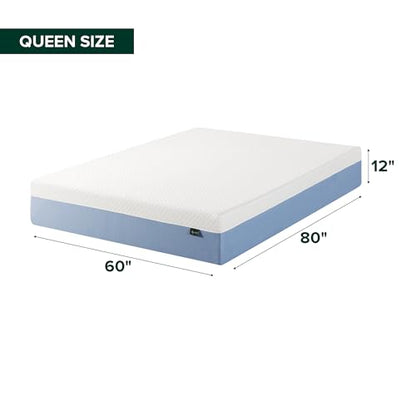 12 Inch Queen Cooling Essential Memory Foam Mattress, Medium Feel, view 3