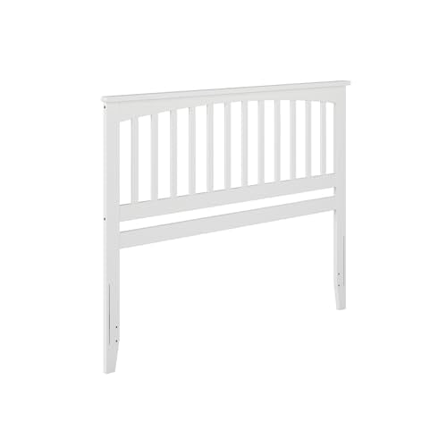 Mission Queen Solid Wood Headboard, White