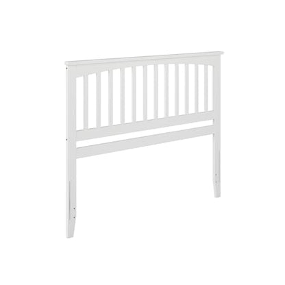 Mission Queen Solid Wood Headboard, White