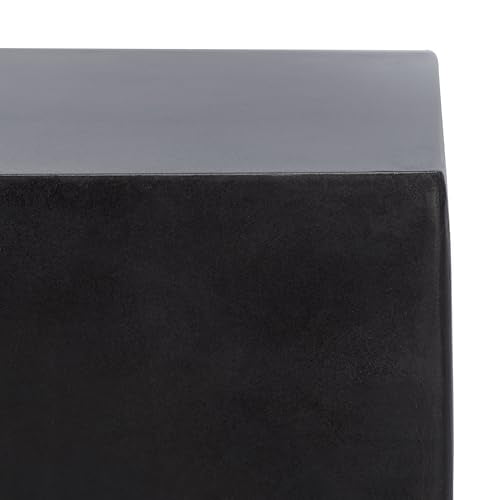 Safavieh Outdoor Zen Black Mushroom Modern Concrete Accent Table