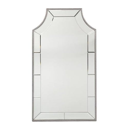 Leaston Decorative Wall Mirror - Transitional Design, Chrome Finish - Fully Assembled - Ideal for Bathroom, Entryway (WS1141517)