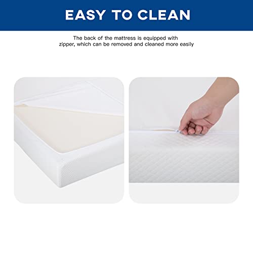 | 6 Inch Queen Mattress | Medium Firm | Gel Memory Foam | White, view 6