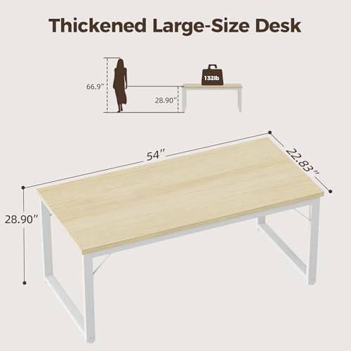54 Inch Computer Desk, 1" Thick Heavy Duty Office Table, view 4