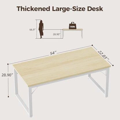 54 Inch Computer Desk, 1" Thick Heavy Duty Office Table, view 4