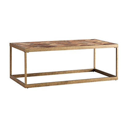 Dorville Patterned Cocktail Table, Natural