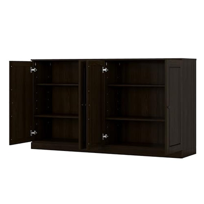 Sideboard Buffet Cabinet, 64" Wide, Espresso, view 5