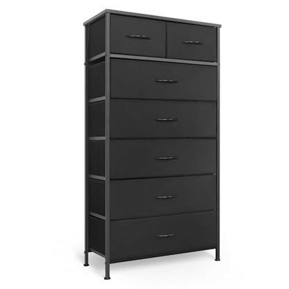 Tall Dresser for Bedroom, Vertical Storage Organizer Tower with 7 Drawers, view 2
