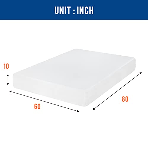 | 10 Inch Queen Mattress | Medium Firm | Gel Memory Foam | White, view 3