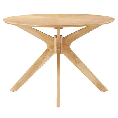 Crossroads 63Inch Oval Dining Table Solid Wood Oak Finish Modern Kitchen Room Entertaining Home Furniture Quality Stylish Elegant Durable Refined Versatile Contemporary