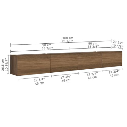 Atelier Mobili Floating TV Stand Wall Mounted for 75-85 Inch TVs, view 5