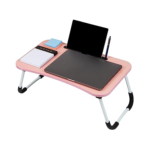 Lap Desk Laptop Stand, Bed Tray, Folding Legs, Couch Table, Portable, MDF, view 6