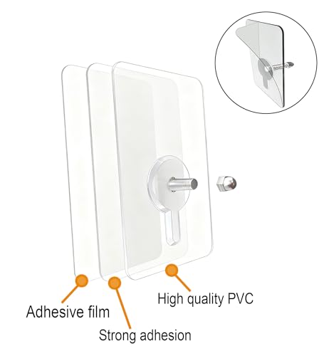 10 Pack, 8 inches Furniture Anchors Kit for Baby Proofing, Adhesive TV Safety Straps Use to Prevent Falling and Anti Tip, No Drill Dresser Or Cabinet to Wall Anchors ()