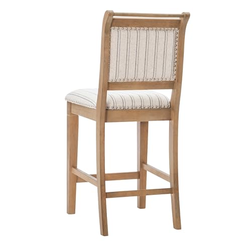 Home Décor Lisbon Grey Counter Stool, Gray Wash