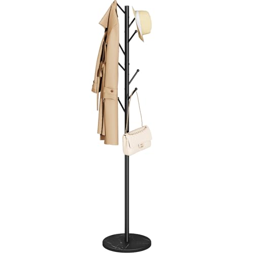 Coat Rack Freestanding with Natural Marble Base, view 2