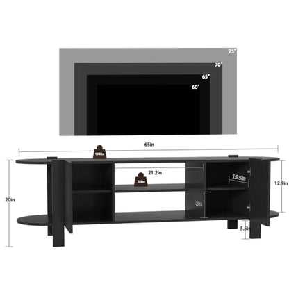 65 Inch TV Stand for Up to 75 inch TVs, view 3