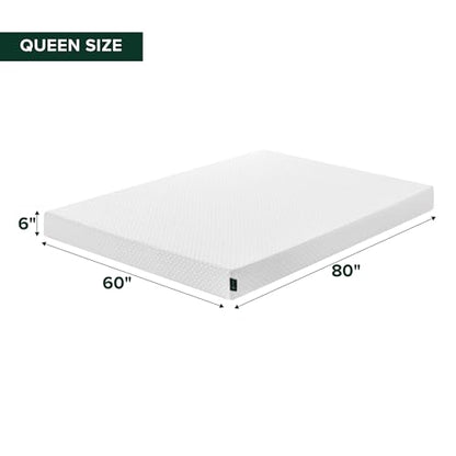 Zinus 6 Inch Queen Cooling Essential Memory Foam Mattress, Medium Feel, view 3
