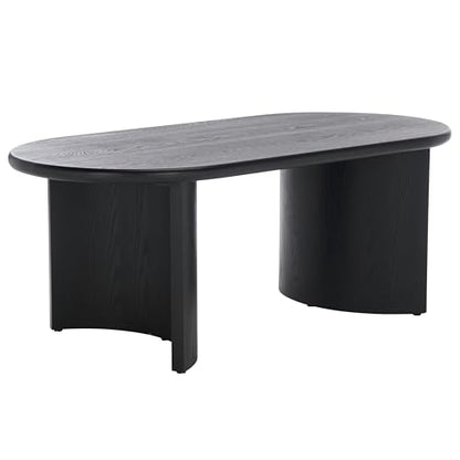 SAFAVIEH Home Collection Osai Black Oval Top Coffee Table (Fully Assembled)
