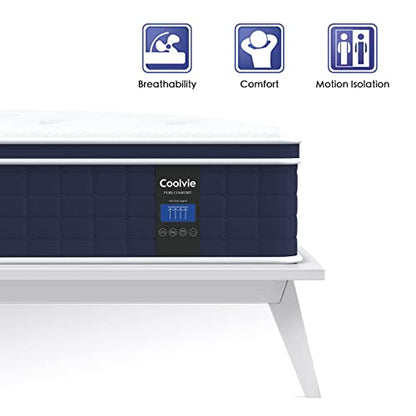Full Size Mattress 12 Inch, Hybrid Full Mattress in a Box, view 6
