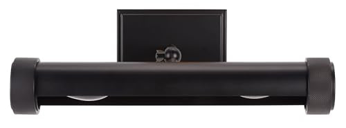 SAFAVIEH Lighting Collection - Andie Black 15" Metal Wall Sconce, Modern Hardwired Picture & Accent Light with LED Bulb, Downlight Design (SCN7001A)