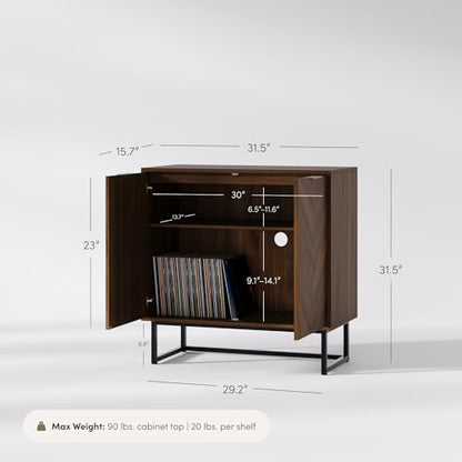 Nathan James Enloe Modern Sideboard Buffet Storage Accent Cabinet with Doors, view 3