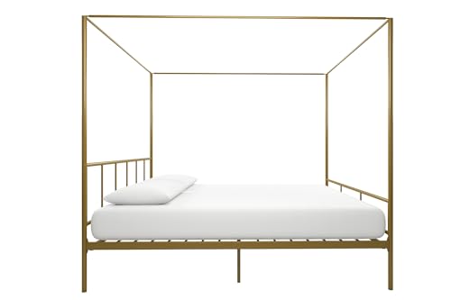 Marion Canopy Bed, King, Gold, view 7