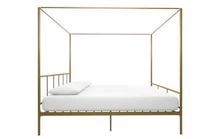 Marion Canopy Bed, King, Gold, view 7