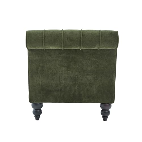 Rafaela Velvet Upholstered Chaise Lounge Chair Indoor with Lumbar Pillow, view 8