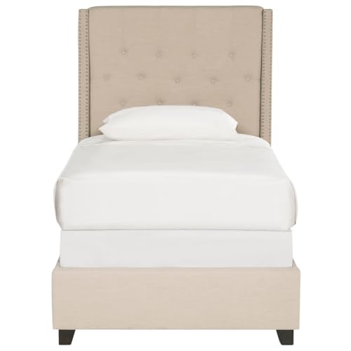 Home Collection Winslet Light Beige & Espresso Bed, Twin