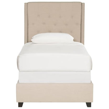 Home Collection Winslet Light Beige & Espresso Bed, Twin