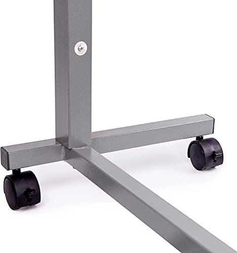 Medical Adjustable Overbed Bedside Table with Wheels (Hospital and Home Use), view 7