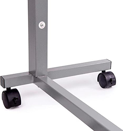 Medical Adjustable Overbed Bedside Table with Wheels (Hospital and Home Use), view 7