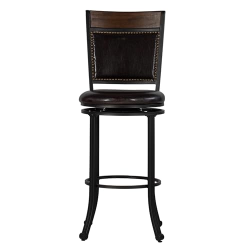 Powell Furniture Franklin Swivel Oak Wood Bar stool