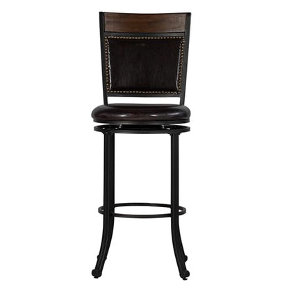Powell Furniture Franklin Swivel Oak Wood Bar stool