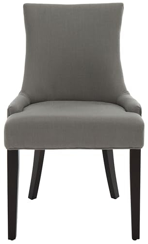 SAFAVIEH Home Collection - Lester Granite Upholstered Dining Chair, Modern Armless Design with Solid Wood Legs, Comfortable Seating for Dining Room or Kitchen (MCR4709B)