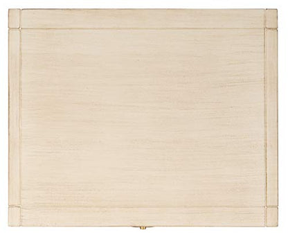 SAFAVIEH Furniture - Sadie 1-Drawer Nightstand - Antique & White - Wood - Glam Gold Hardware Design - Ideal for Bedroom, 21"W x 17.2"D x 26"H - Fully Assembled (NST9201B)