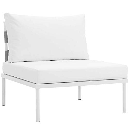 Harmony Outdoor Patio Sectional Sofa Furniture Set | All-Weather Waterproof | Modern Design | Machine Washable Cushions | Tempered Glass Top Tables