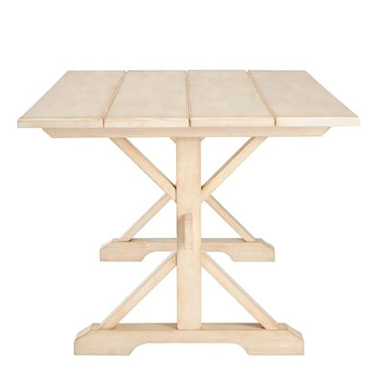 Windchime 71Inch Dining Table Solid Wood Natural Finish Modern Kitchen Room Entertaining Home Furniture Quality Stylish Elegant Durable Refined Versatile Contemporary