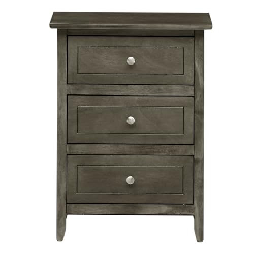 Modern nightstand with storage drawers, view 2