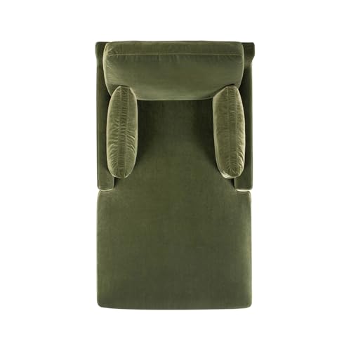 Jennifer Taylor Home Pasadena Modern Farmhouse Chaise Lounge Chair, Olive Green, view 7