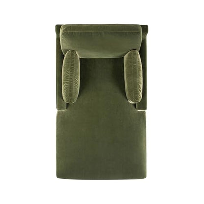 Jennifer Taylor Home Pasadena Modern Farmhouse Chaise Lounge Chair, Olive Green, view 7