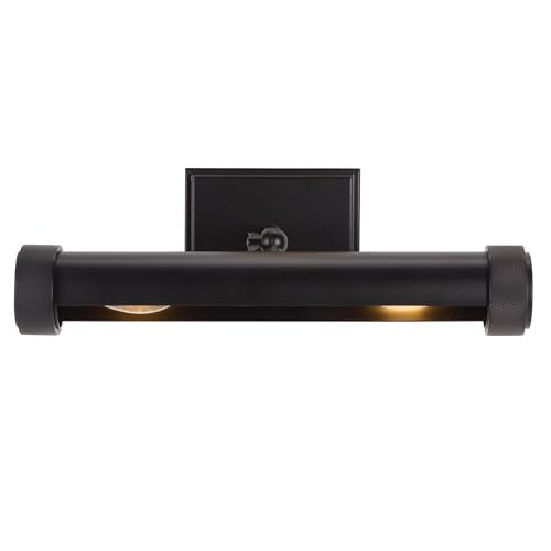 SAFAVIEH Lighting Collection - Andie Black 15" Metal Wall Sconce, Modern Hardwired Picture & Accent Light with LED Bulb, Downlight Design (SCN7001A)
