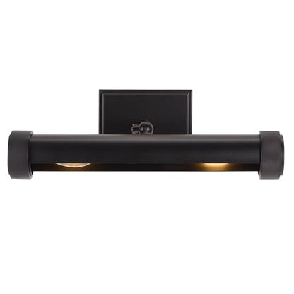 SAFAVIEH Lighting Collection - Andie Black 15" Metal Wall Sconce, Modern Hardwired Picture & Accent Light with LED Bulb, Downlight Design (SCN7001A)