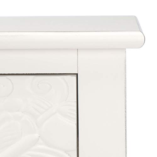 Safavieh Home Collection Josie Distressed White 2-Drawer Console Table