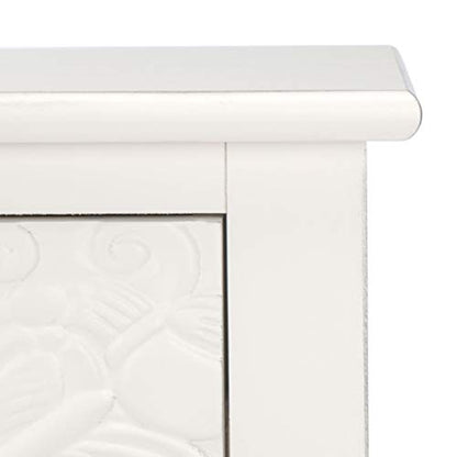 Safavieh Home Collection Josie Distressed White 2-Drawer Console Table