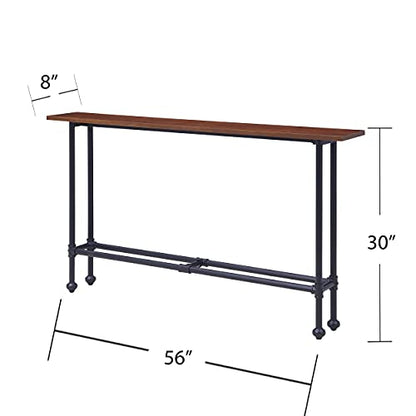 Agnew Skinny Console Table, black (AMZ0906MC), 56 in x 8 in x 30 in