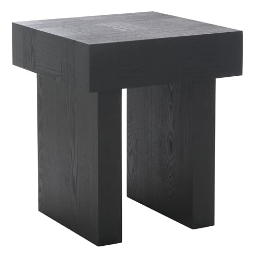 SAFAVIEH Home Collection Famoni Black 2-Leg Square Top End Table