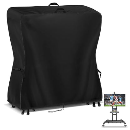 Outdoor TV Cover 50 Inch Weatherproof Outdoor TV Stand Covers | Heavy Duty TV Screen Protector Covers Waterproof for Rolling Mobile TV Stand Cart- 50"L x 17"W x 55"H(Cover Only)